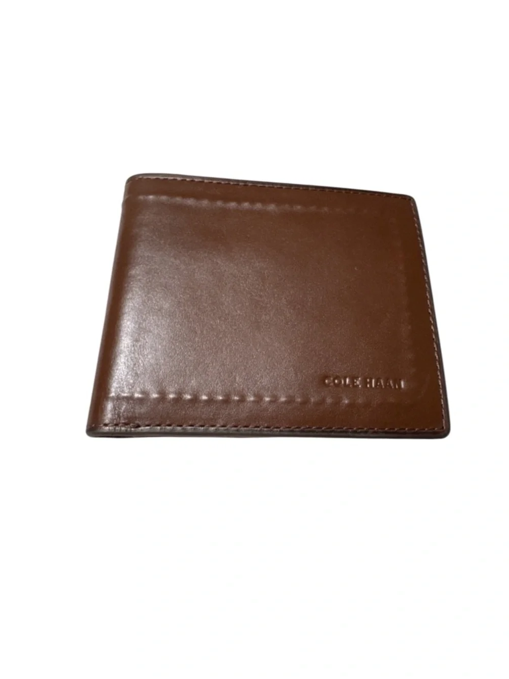 NWT Cole Haan Men’s Leather Bifold‎ Compact Wallet Fathers Day Gift Premium